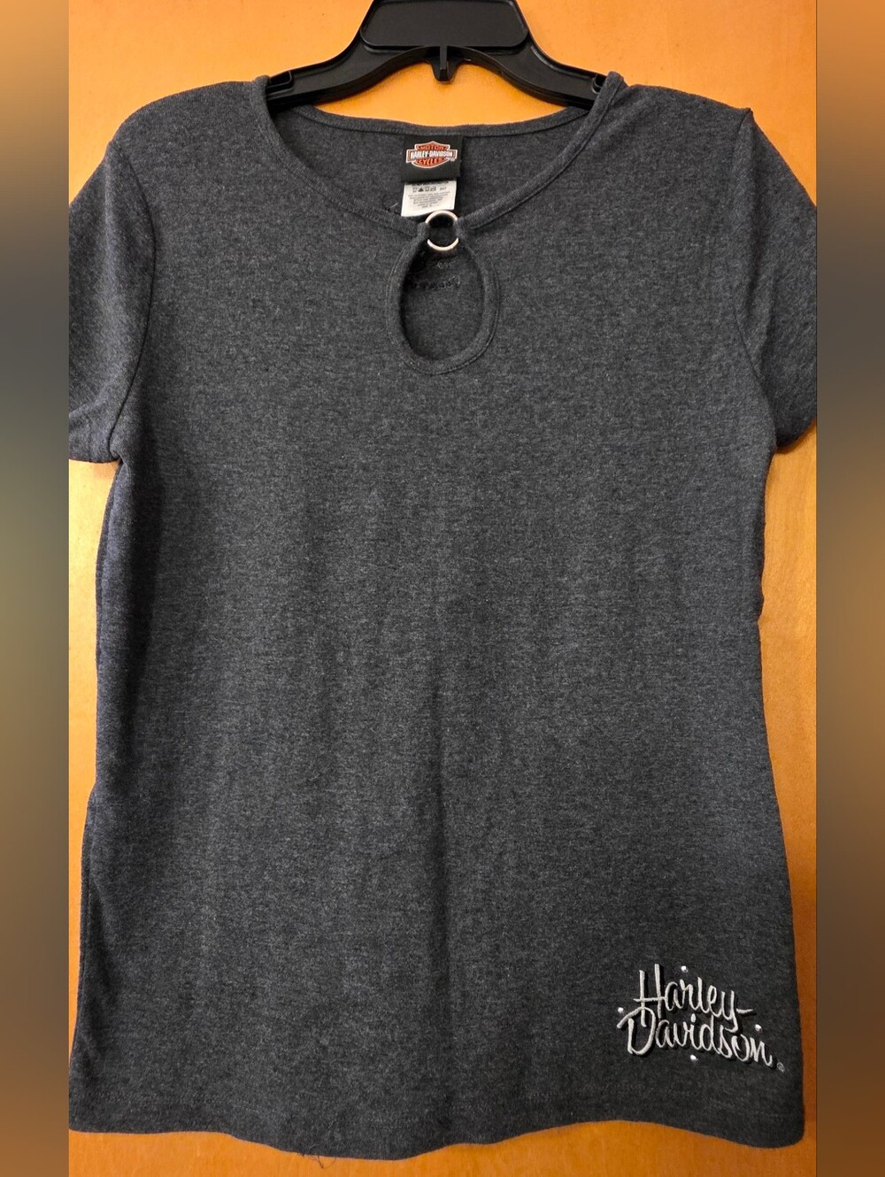 Harley-Davidson Women's XL Keyhole Top - Ocean City Maryland - Gray